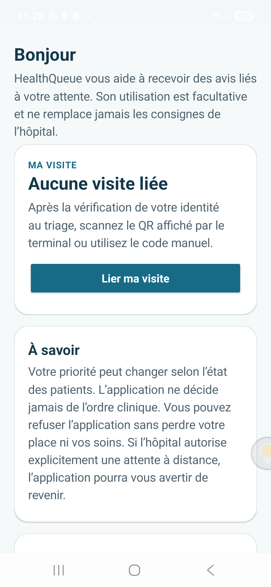 Application patient LUJEQ sur Android